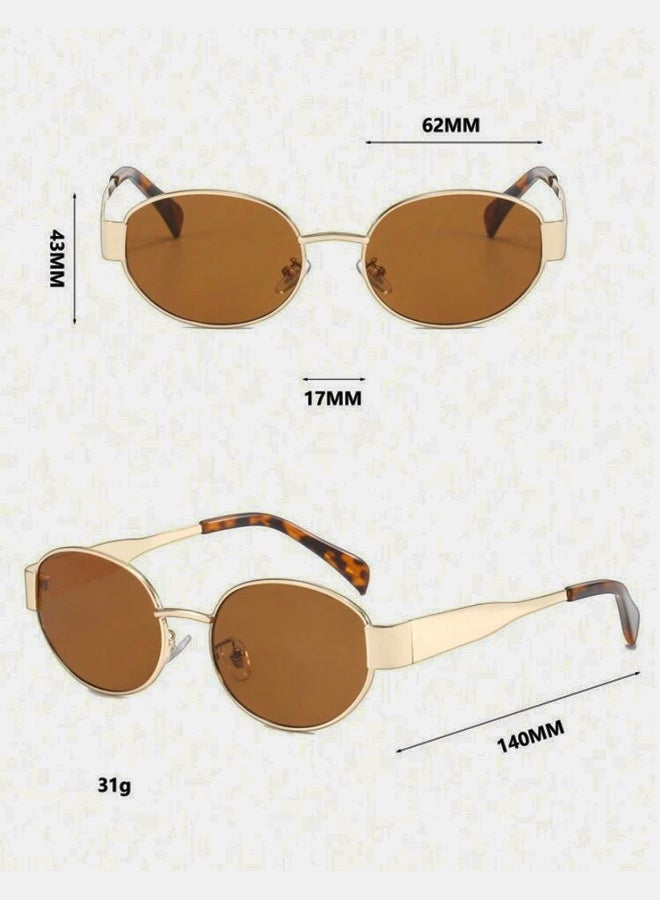 korico Eco Black Rimless Oval Sunglasses - Image 3